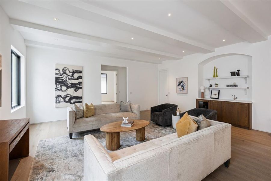 Furnished interior view inside a new home in , Dallas (Image 7).