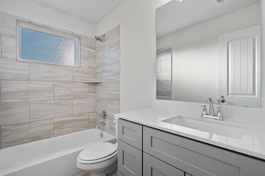 Furnished interior view inside a new home in Enclave at Cele, Pflugerville (Image 9).