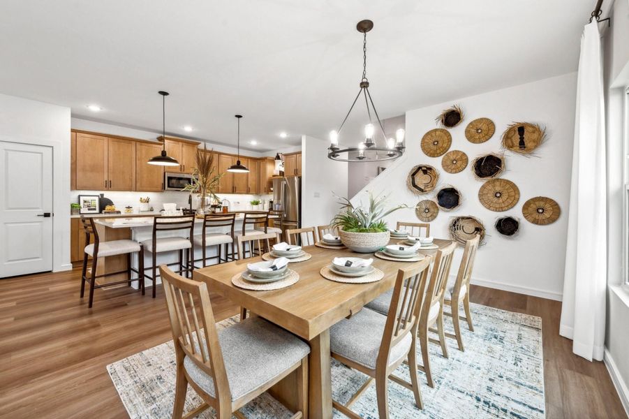 Dining area adjacent to kitchen