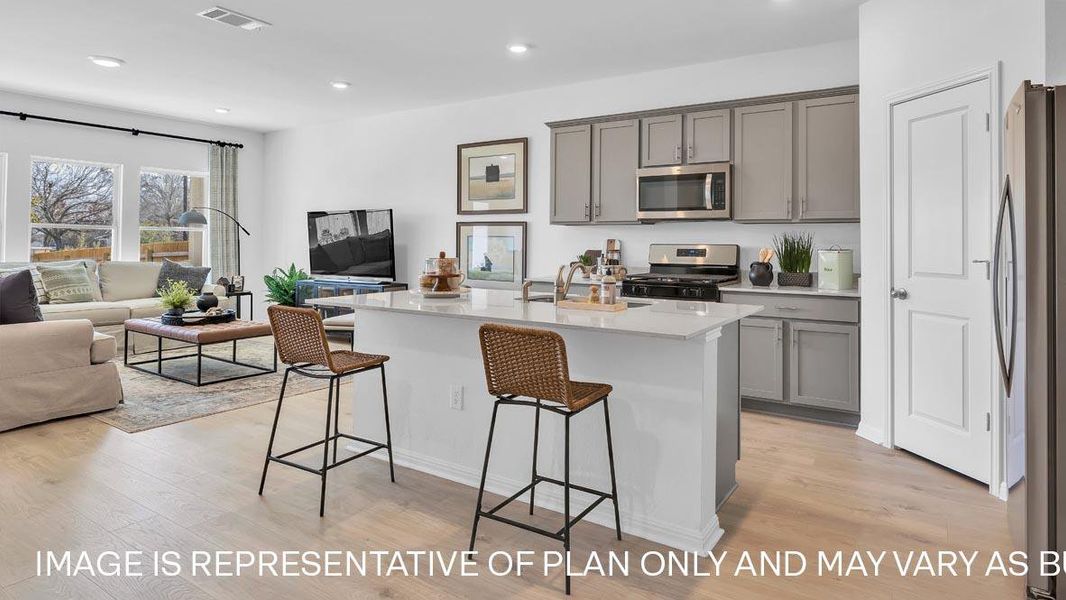 Furnished interior view inside a new home in Prairie Lakes, Buda (Image 19).