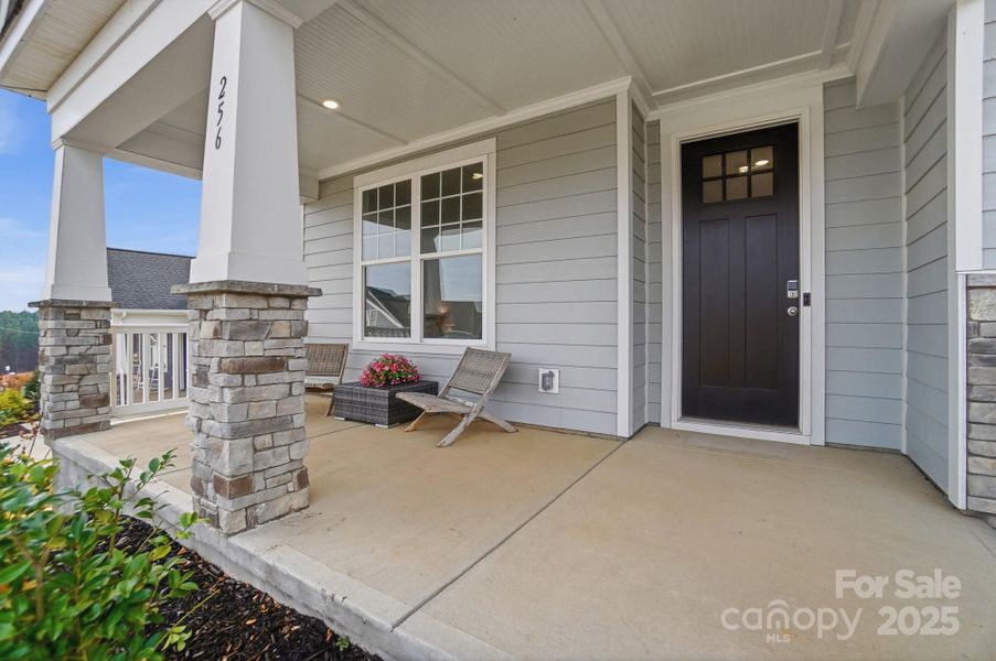 Exterior details and patio area of a home in , Cramerton (Image 22).