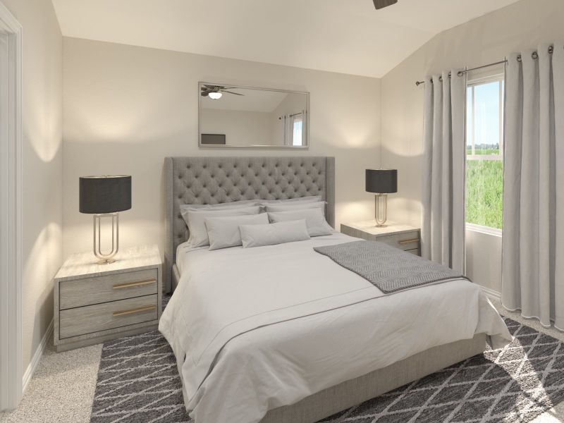 Furnished interior view inside a new home in Cibolo Hills West - Spring Series, Fort Worth (Image 6). Furnished interior view inside a new home in Cibolo Hills West - Spring Series, Fort Worth (Image 6).