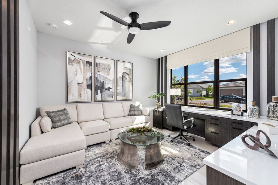 Representative furnished interior of a home built from the Costa by GL Homes in Valencia Parc at Riverland, Port St. Lucie (Image 21).