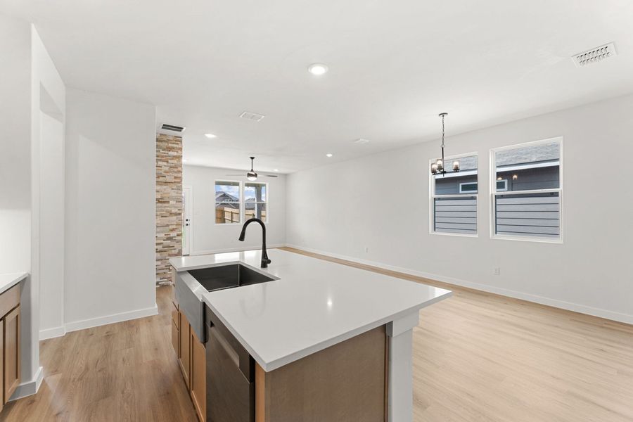 Furnished interior view inside a new home in Veranda Designer, San Antonio (Image 6).
