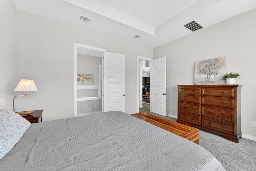 Oversized primary bedroom.