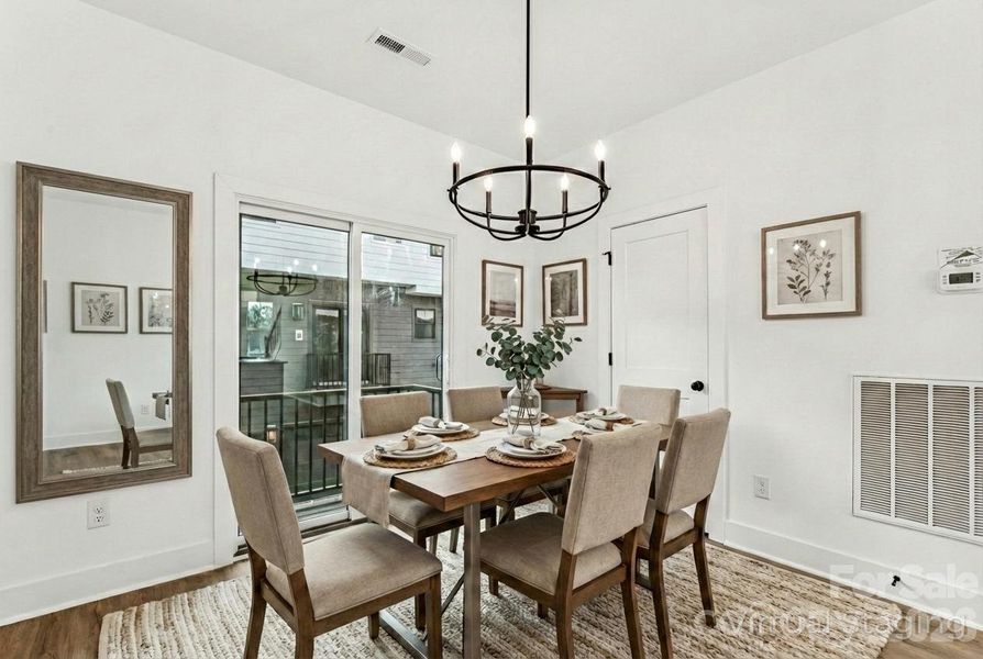 Furnished interior view inside a new home in , Charlotte (Image 10).