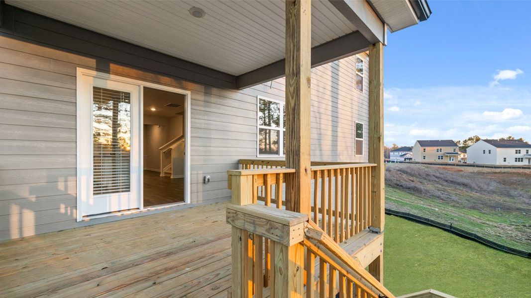 Exterior details and patio area of a home in Southwind Village, Evans (Image 27).