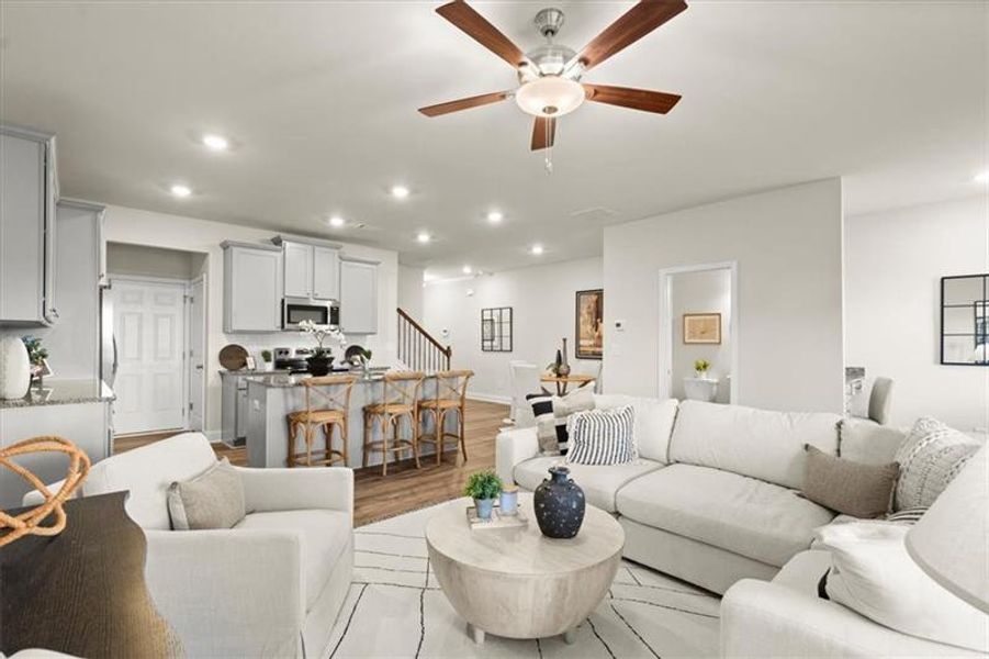 Furnished interior view inside a new home in , Dacula (Image 15). Furnished interior view inside a new home in , Dacula (Image 15).