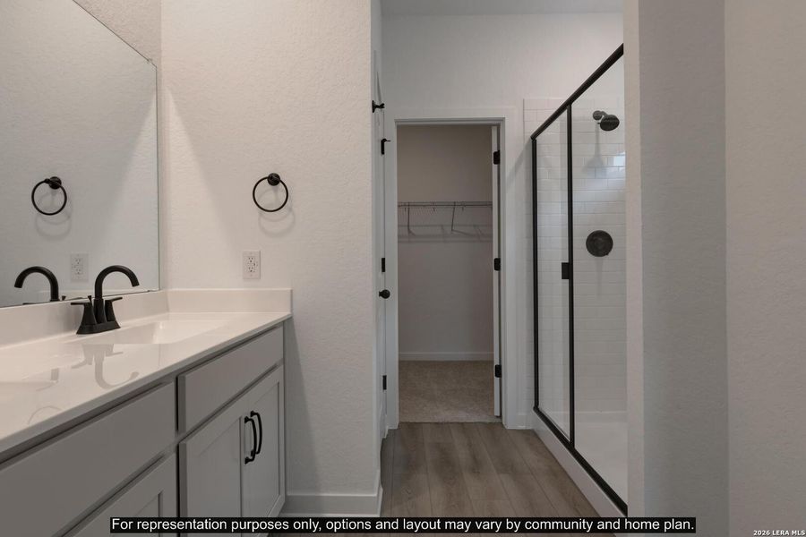 Furnished interior view inside a new home in Nopal Valley, San Antonio (Image 4).