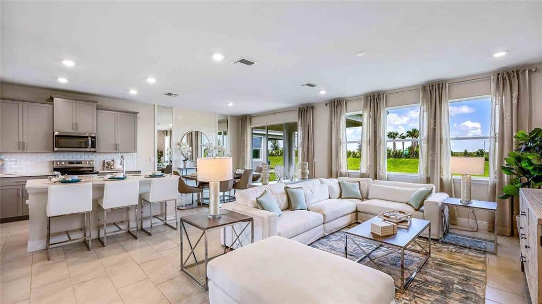 Furnished interior view inside a new home in Solera at Lakewood Ranch, Lakewood Ranch (Image 15). Furnished interior view inside a new home in Solera at Lakewood Ranch, Lakewood Ranch (Image 15).