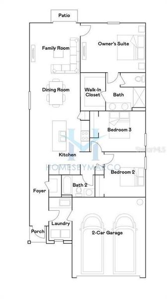 2D floor plan layout of this home in , Spring Hill, FL (Image 5).
