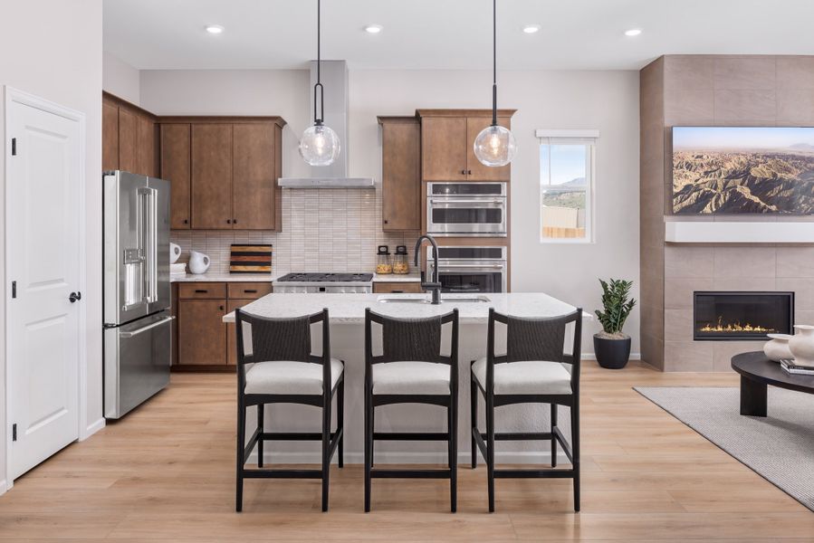 Furnished interior view inside a new home in The Manors Collection at Golden Overlook, Golden (Image 5). Furnished interior view inside a new home in The Manors Collection at Golden Overlook, Golden (Image 5).