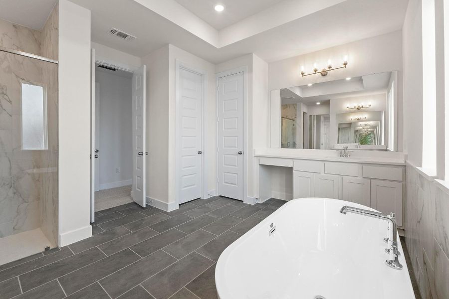 Furnished interior view inside a new home in Lariat, Liberty Hill (Image 16).