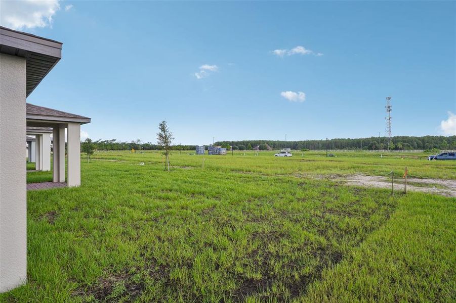 Exterior details and patio area of a home in The Meadow at Crossprairie, St. Cloud (Image 22).
