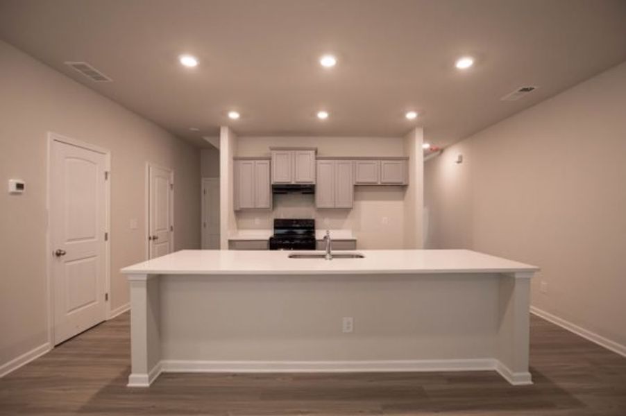 Representative furnished interior of a home built from the Rutherford by Piedmont Residential in Owen Preserve, Canton (Image 5).
