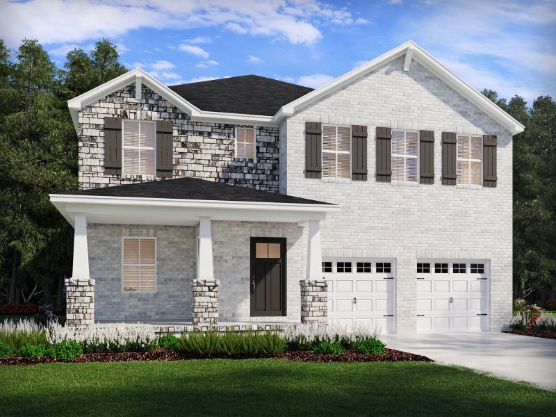 Front exterior of a new home in Benders Cove - Reserve Series, Mount Juliet, TN, highlighting curb appeal (Image 1).