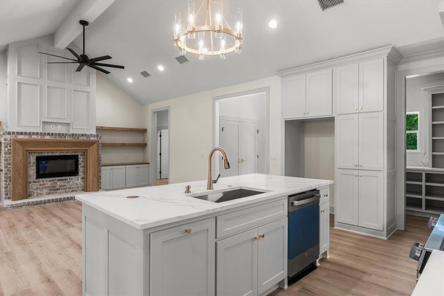 Furnished interior view inside a new home in , Grand Saline (Image 9).