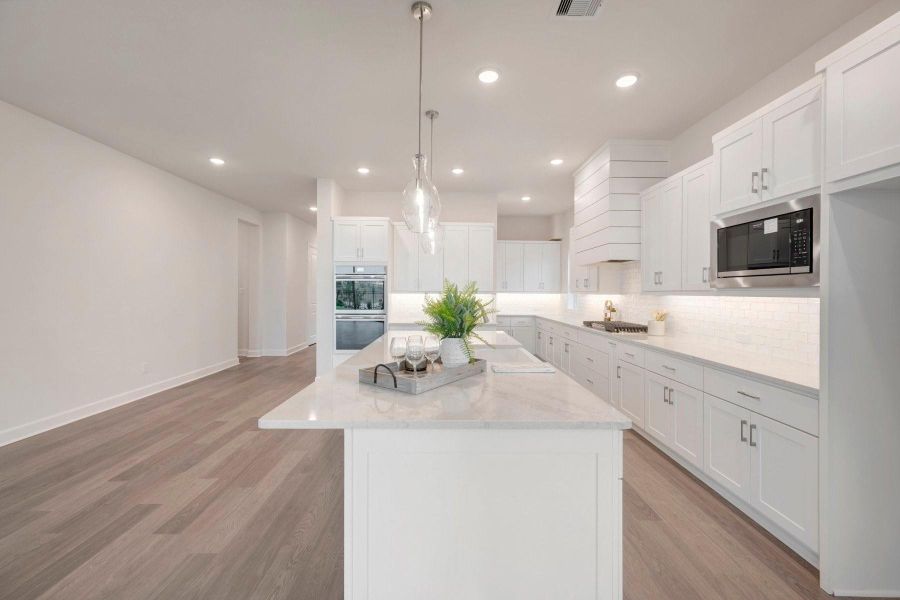Furnished interior view inside a new home in Jordan Ranch - Premier Collection, Fulshear (Image 15).