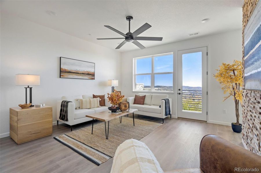Furnished interior view inside a new home in , Colorado Springs (Image 30). Furnished interior view inside a new home in , Colorado Springs (Image 30).