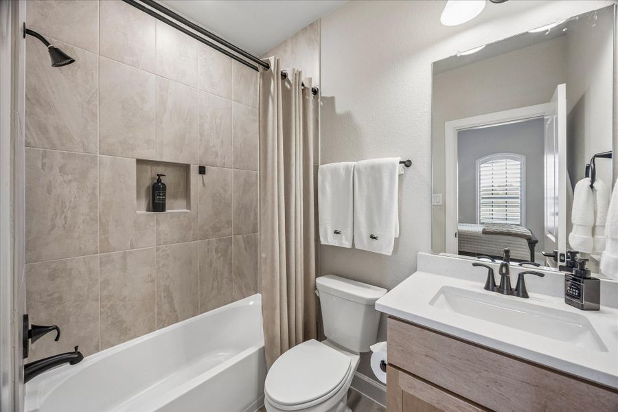 Furnished interior view inside a new home in Prairieland Village - Summit Collection, Cypress (Image 11).