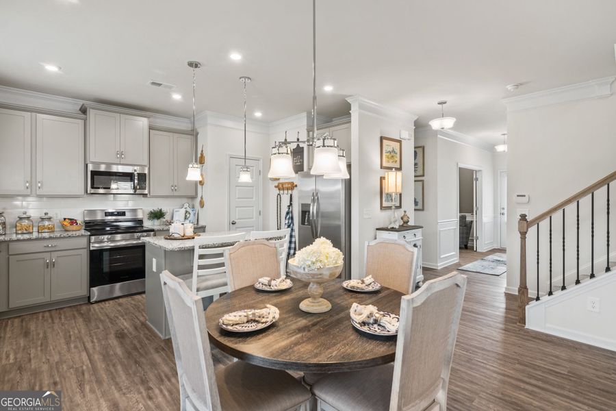 Furnished interior view inside a new home in Bryson Farms, Byron (Image 14).