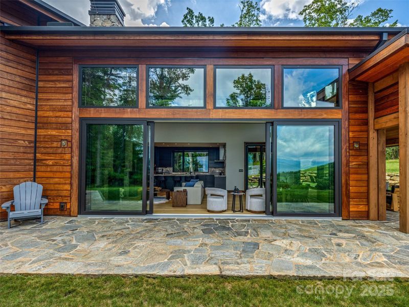 Exterior details and patio area of a home in , Brevard (Image 18).