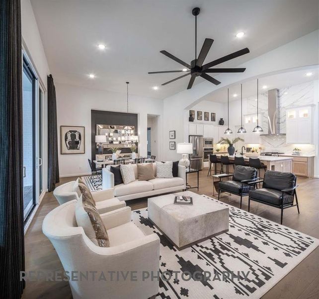 Furnished interior view inside a new home in Sandbrock Ranch, Aubrey (Image 14). Furnished interior view inside a new home in Sandbrock Ranch, Aubrey (Image 14).