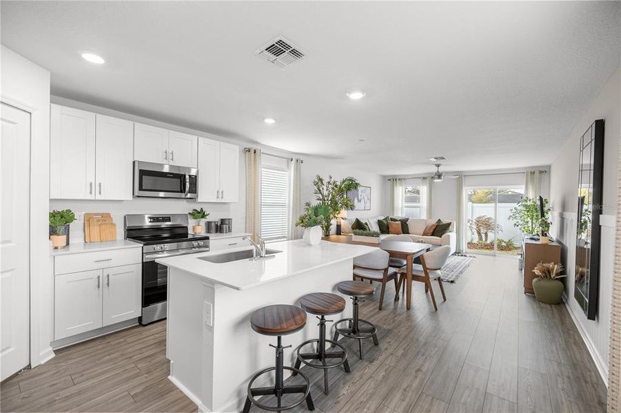 Furnished interior view inside a new home in Pioneer Ranch, Ocala (Image 5).