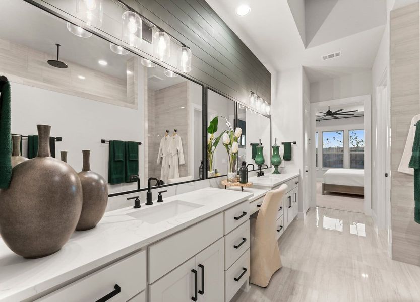 Furnished interior view inside a new home in Fulshear Lakes Gardens, Fulshear (Image 32). Furnished interior view inside a new home in Fulshear Lakes Gardens, Fulshear (Image 32).