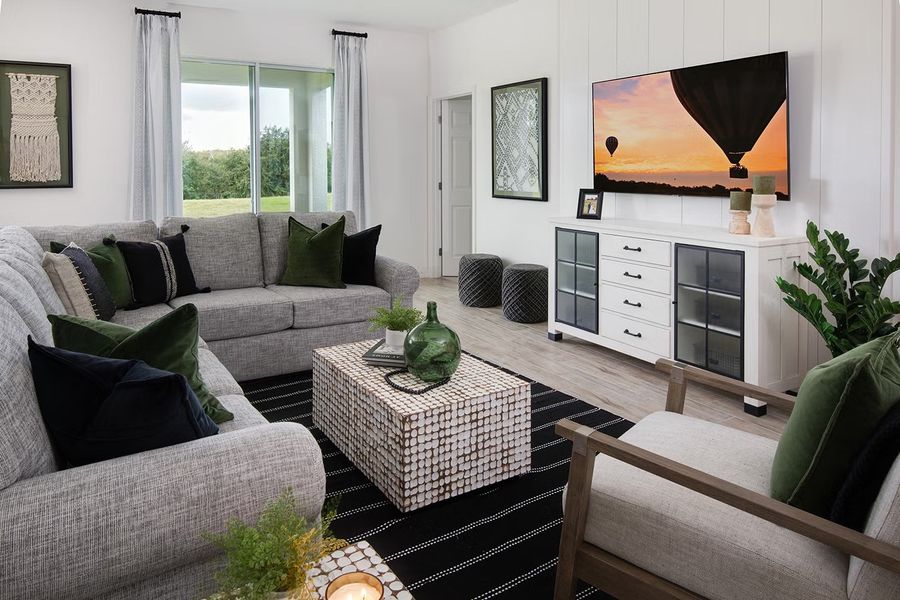 Representative furnished interior of a home built from the Imagine by Park Square Residential in Tarpon Bay, Haines City (Image 5).