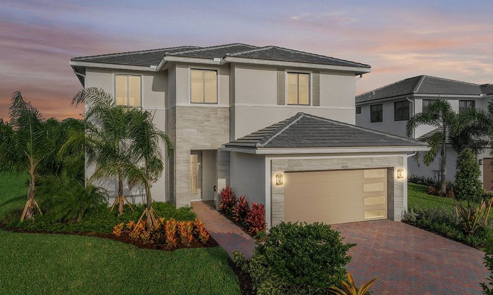 Representative exterior photo of a completed home built from the Hanford by CC Homes in Maple Ridge, Ave Maria, FL (Image 2).