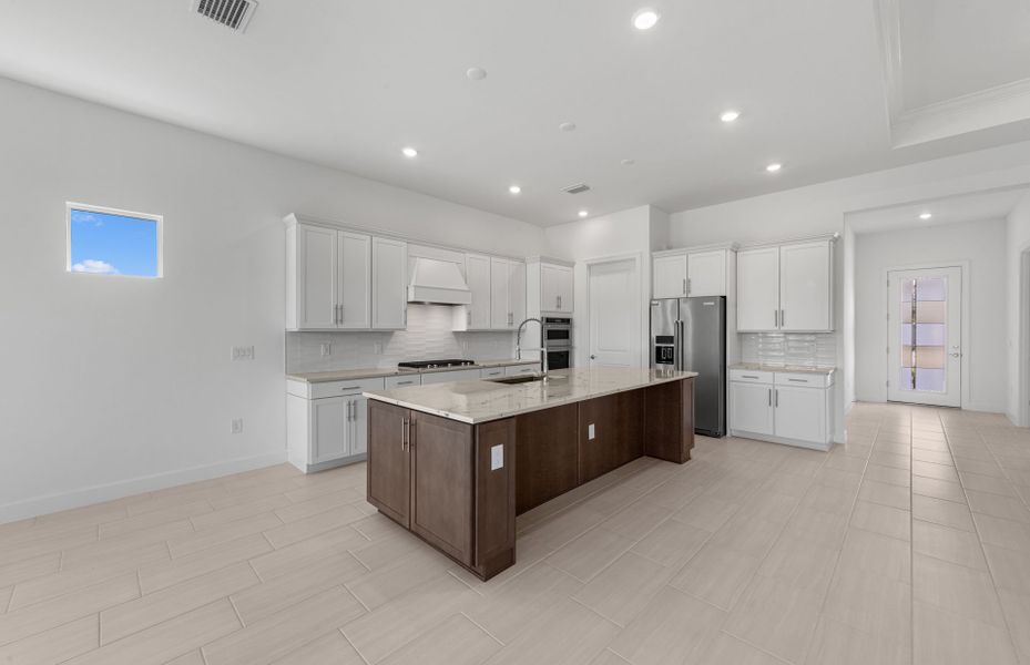 Chef-inspired kitchen with designer finishes