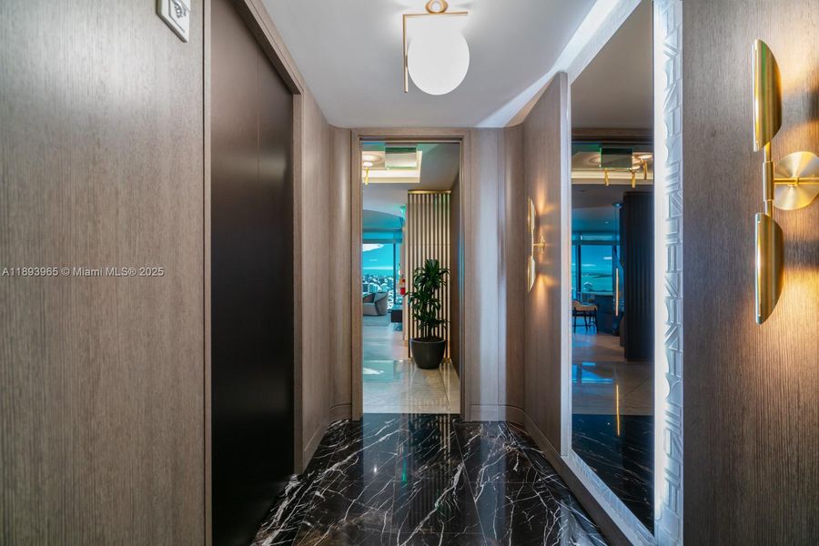 Furnished interior view inside a new home in , Miami (Image 8).