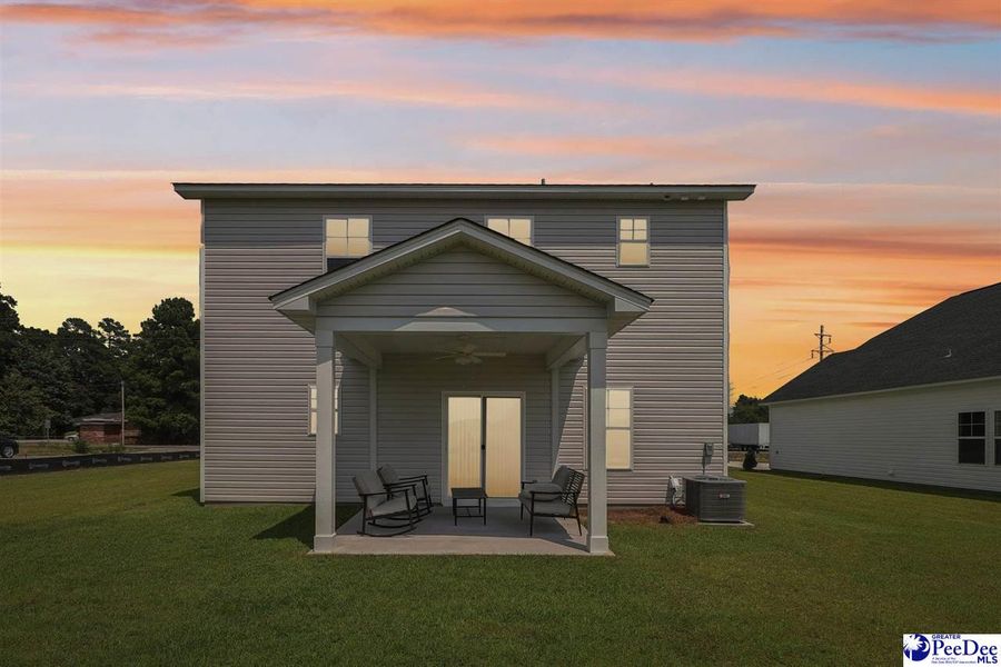 Front exterior of a new home in Southern Columns, Florence, SC, highlighting curb appeal (Image 29).