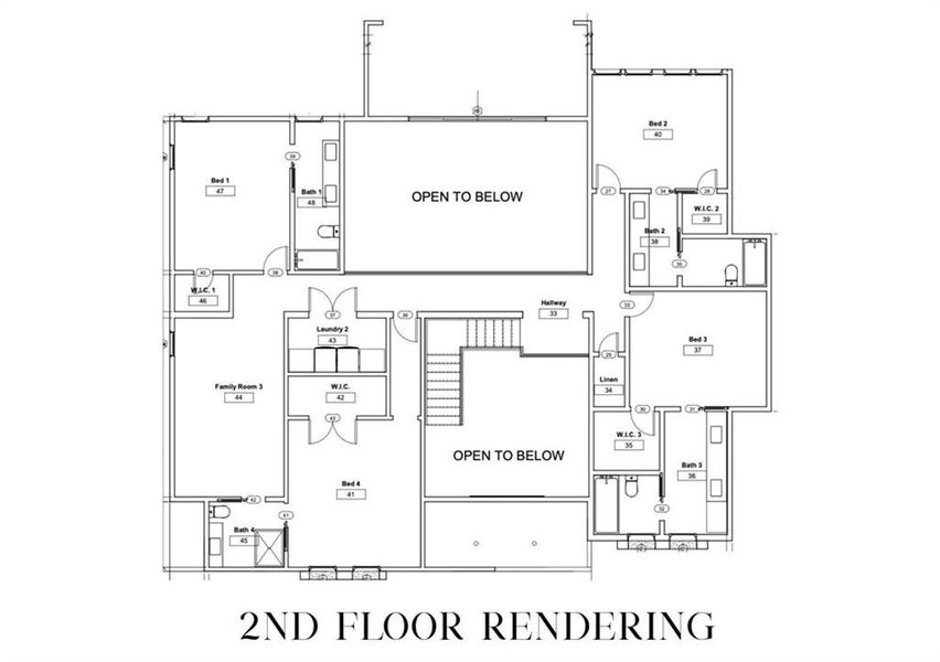 2D floor plan layout of this home in , Suwanee, GA (Image 5).
