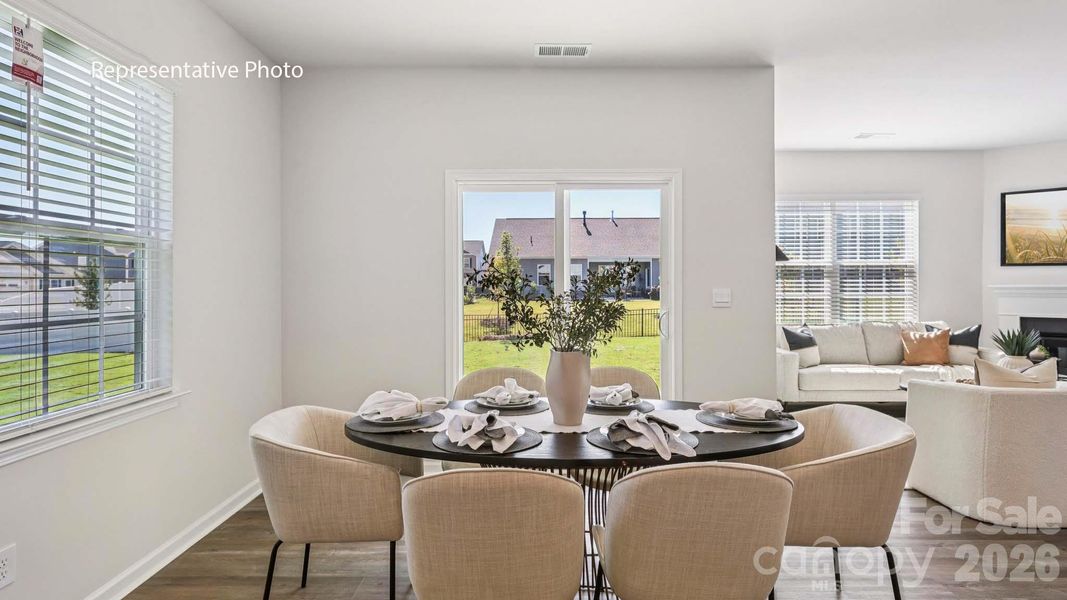 Furnished interior view inside a new home in The Falls at Newton, Newton (Image 8).
