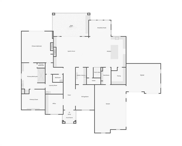 2D floor plan layout of this home in , Buford, GA (Image 4).
