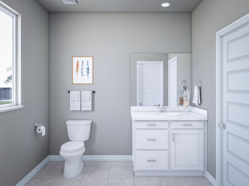 Furnished interior view inside a new home in Mason Woods, Cypress (Image 17).