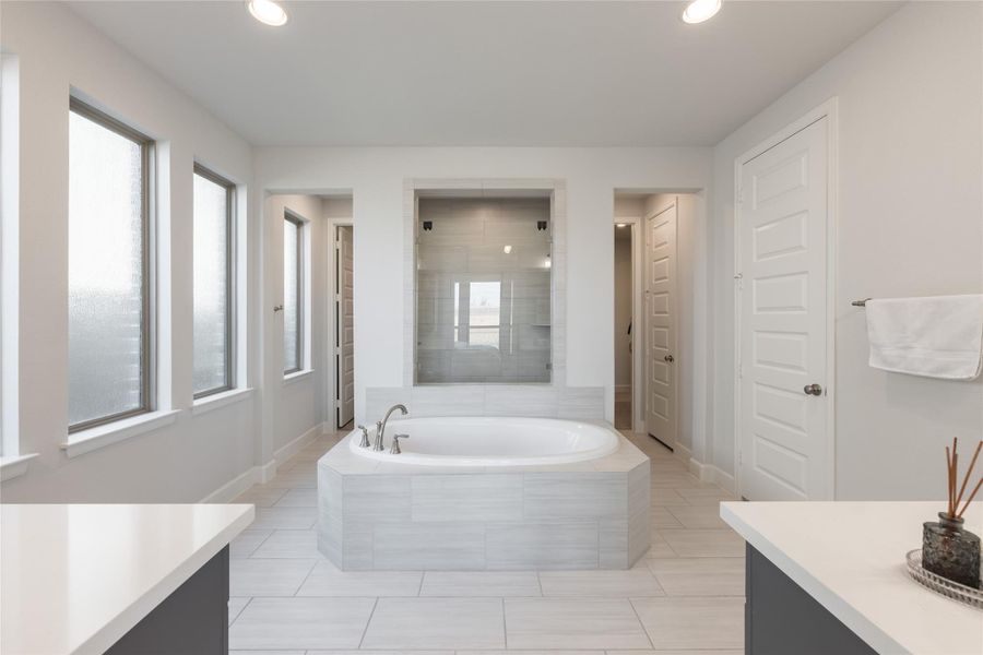 Furnished interior view inside a new home in Elyson, Katy (Image 34).