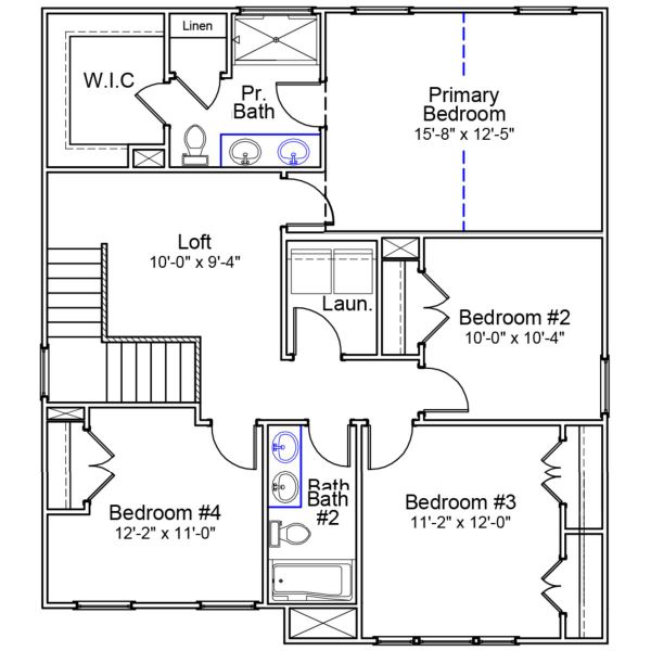 2D floor plan layout of this home in Mayfair Village, Spartanburg, SC (Image 4). 2D floor plan layout of this home in Mayfair Village, Spartanburg, SC (Image 4).