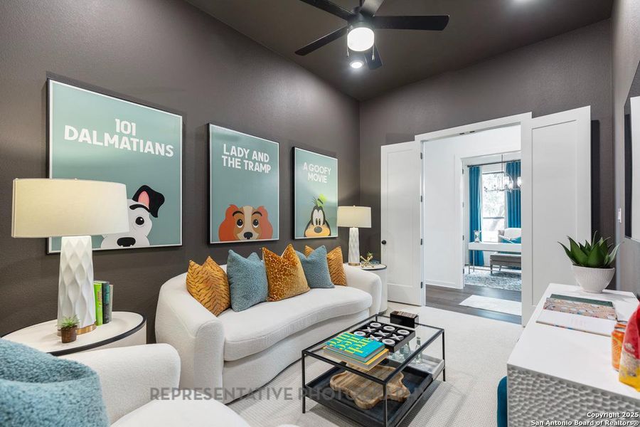 Furnished interior view inside a new home in Mayfair: 50ft. lots, New Braunfels (Image 28).