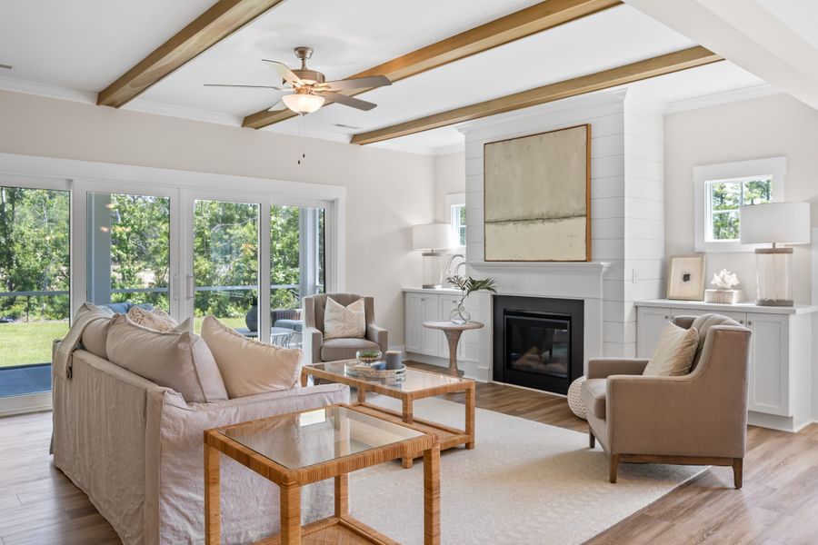 Representative furnished interior of a home built from the Scout by Bill Clark Homes in Sidbury Landing, Wilmington (Image 6).