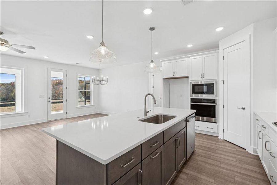 Furnished interior view inside a new home in Old Mill Preserve, Dallas (Image 7).