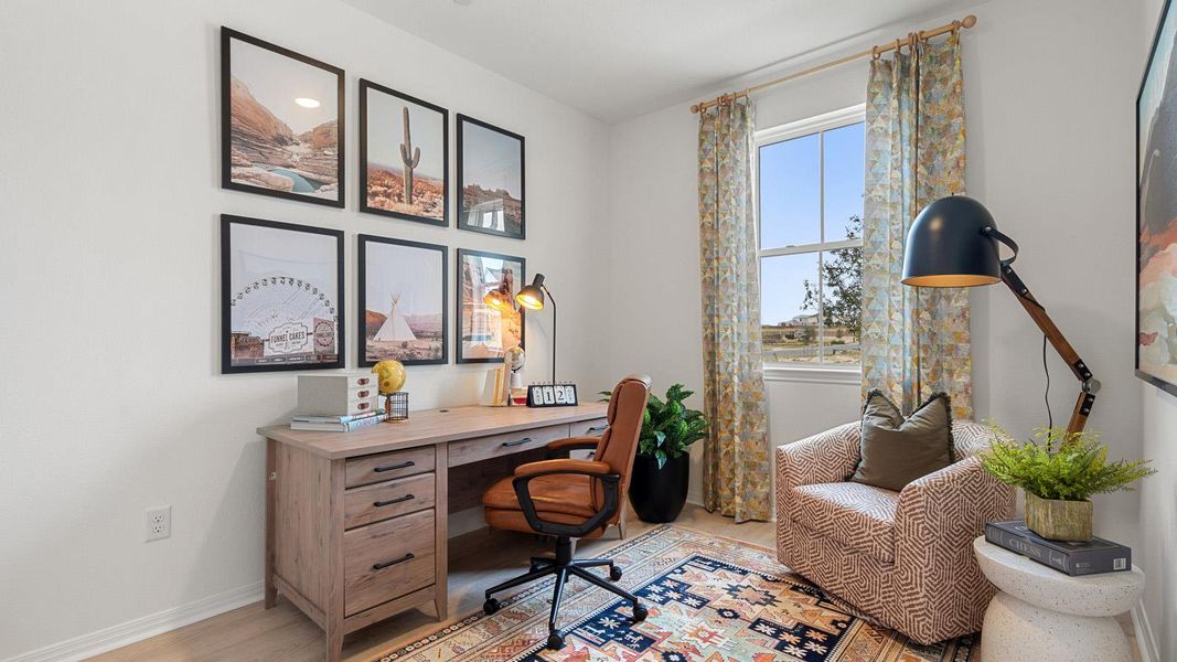 Furnished interior view inside a new home in Avery Centre, Round Rock (Image 15).