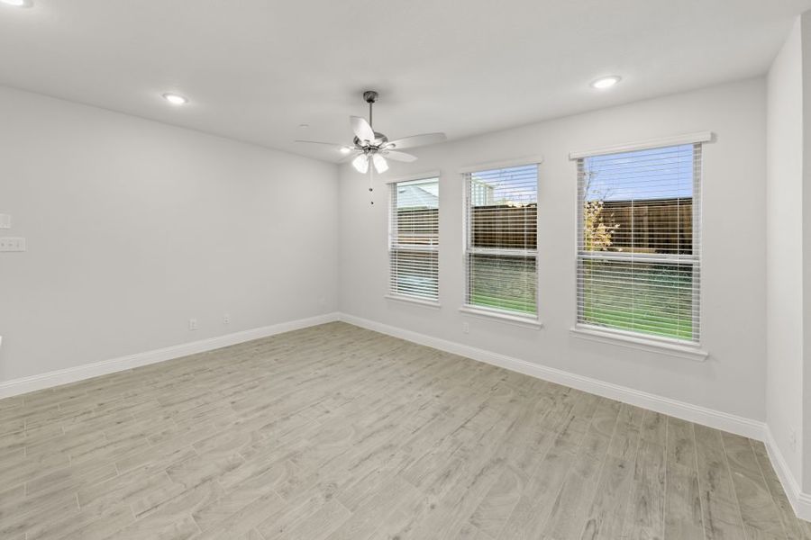 Front exterior of a new home in Sereno Oaks at Buckner Terrace, Dallas, TX, highlighting curb appeal (Image 15).