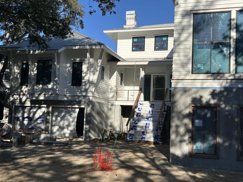 In-progress construction of a new home in , Isle Of Palms, SC (Image 15). In-progress construction of a new home in , Isle Of Palms, SC (Image 15).