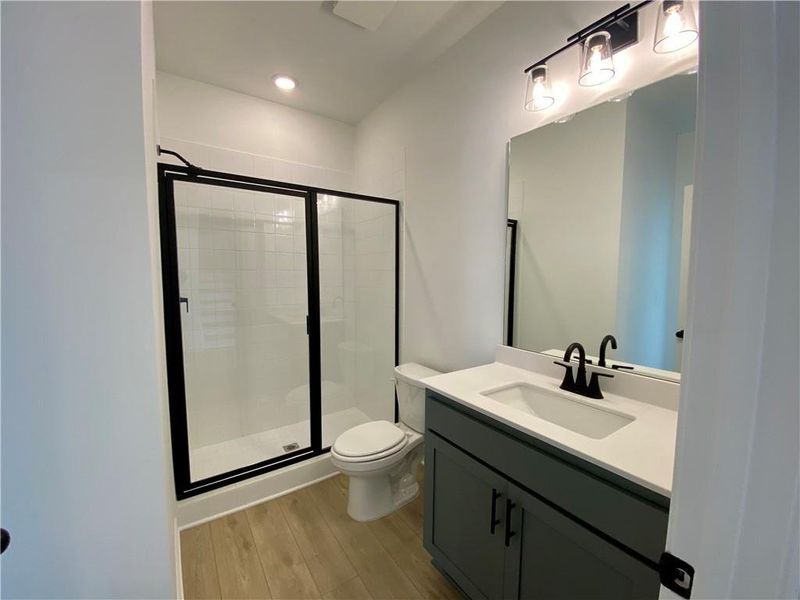 Furnished interior view inside a new home in Eastlyn Crossing, Flowery Branch (Image 7).