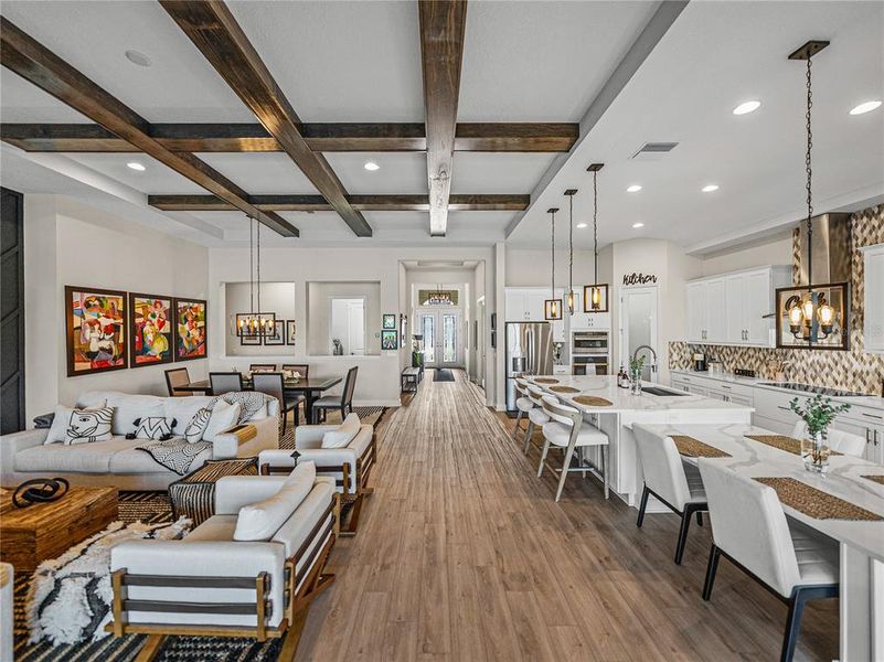 Furnished interior view inside a new home in Mirada, San Antonio (Image 52). Furnished interior view inside a new home in Mirada, San Antonio (Image 52).