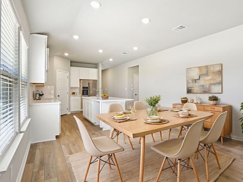 Furnished interior view inside a new home in Thomas Pond, San Antonio (Image 3). Furnished interior view inside a new home in Thomas Pond, San Antonio (Image 3).