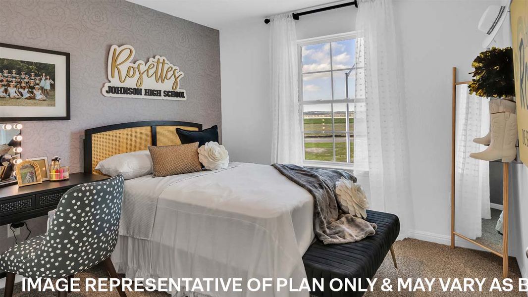 Furnished interior view inside a new home in Trails at Wildhorse, Austin (Image 23).